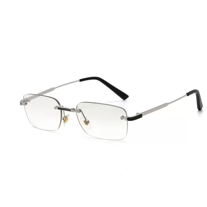 Dame moteriktig brille med elegant metallramme Luvikno