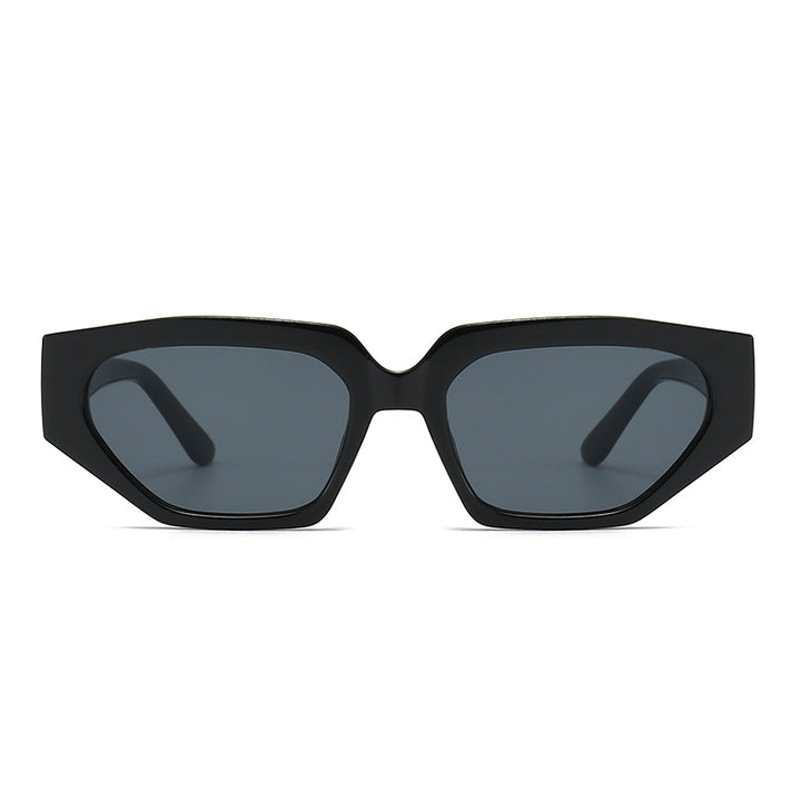 Dame Modisk solbrille i innovativ polygonal design Luvikno