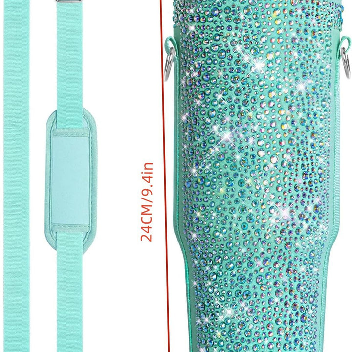 Dame Drikkeflaske Cover med glitrende Rhinestones Luvikno