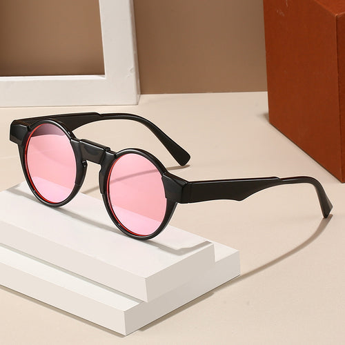 Dame moteriktig lesebrille med innovativt rundt rammedesign Luvikno