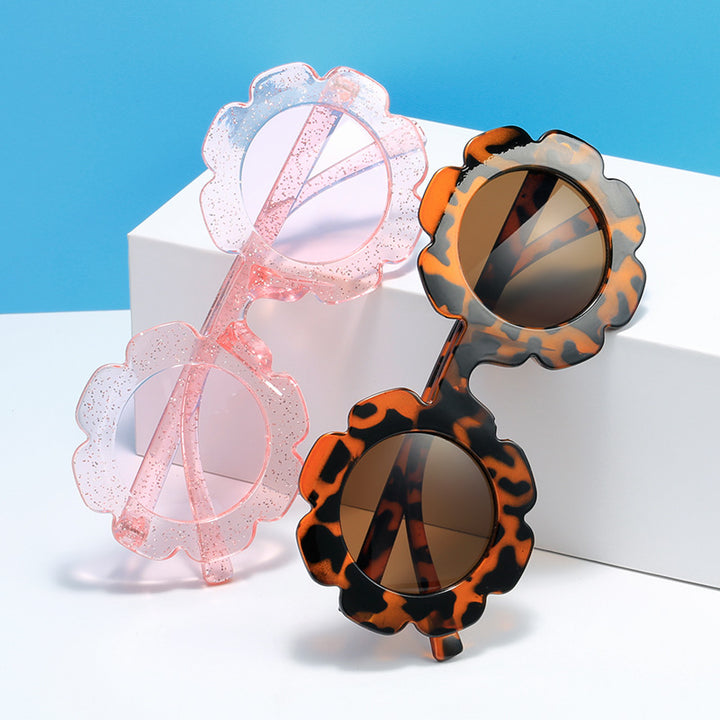 Dame lekne blomster-solbrille med høy UV-beskyttelse Luvikno