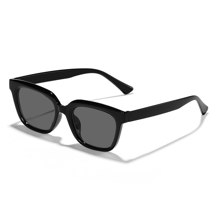 Dame Moderne firkantet solbriller med stilfull ramme i transparent Luvikno
