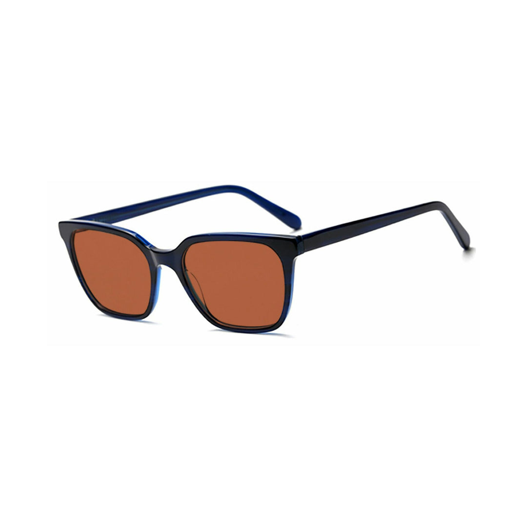Dame moteframme solbrille med elegant, kvadratisk ramme og UV-beskyttelse Luvikno