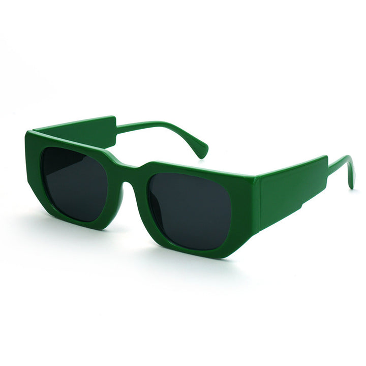 Dame Modisch solbrille med kantet ramme og UV-beskyttelse Luvikno