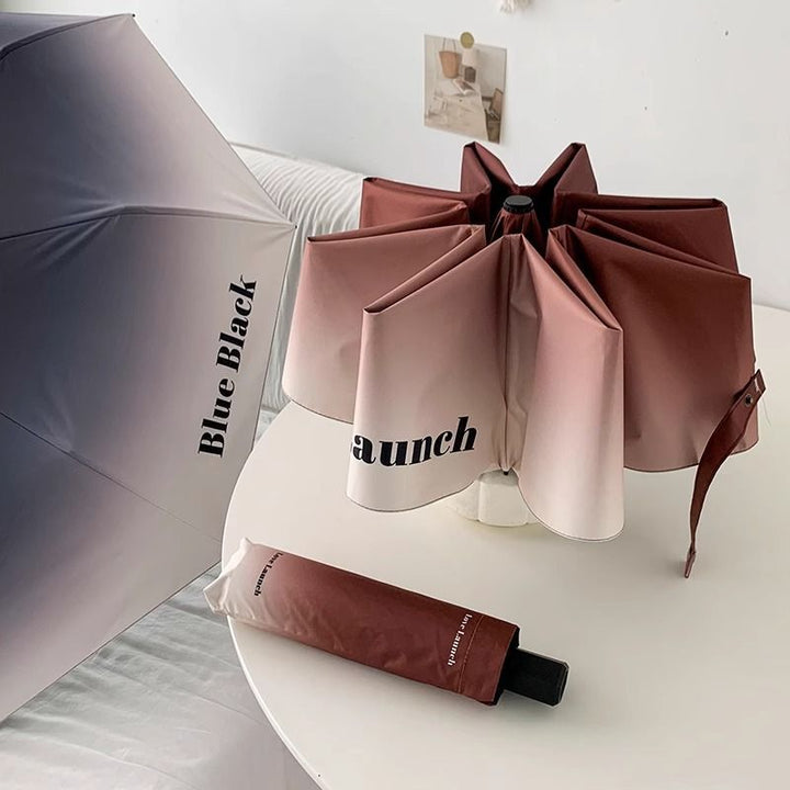Dame Automatisk Paraply med elegant fargeovergang Luvikno
