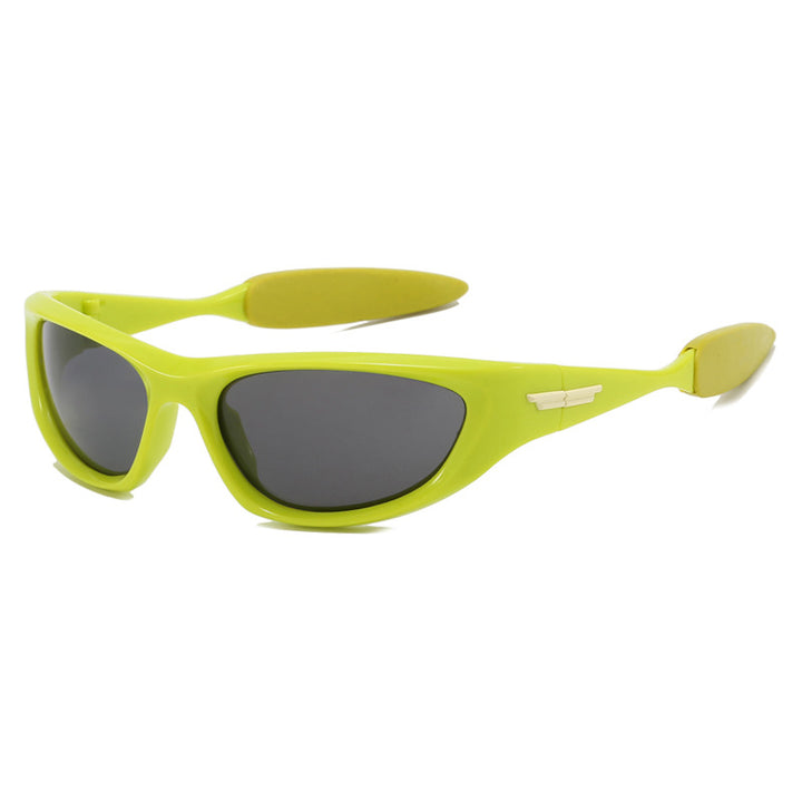Dame sportlig solbrille med gummiert design Luvikno
