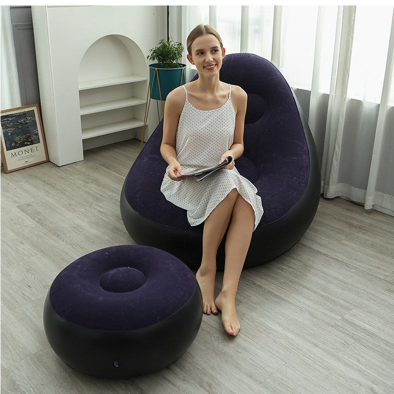 Kvinne oppblåsbar komfortsofa med ergonomisk ryggstøtte Luvikno