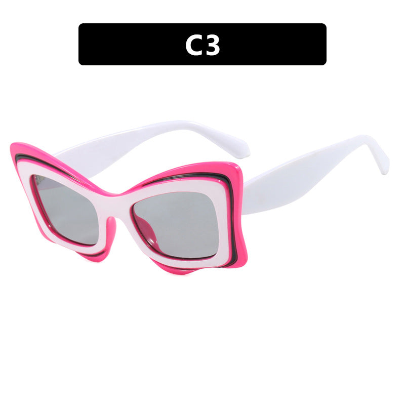 Dame oversized solbrille i ekstravagant design Luvikno