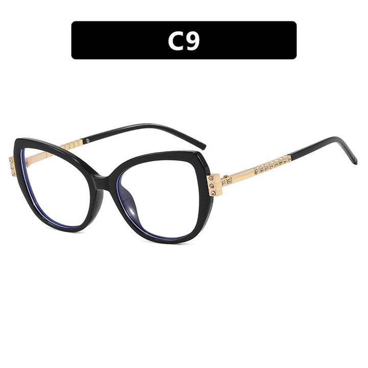 Dame oversized solbrille med beskyttende UV-filter og elegante aksenter Luvikno