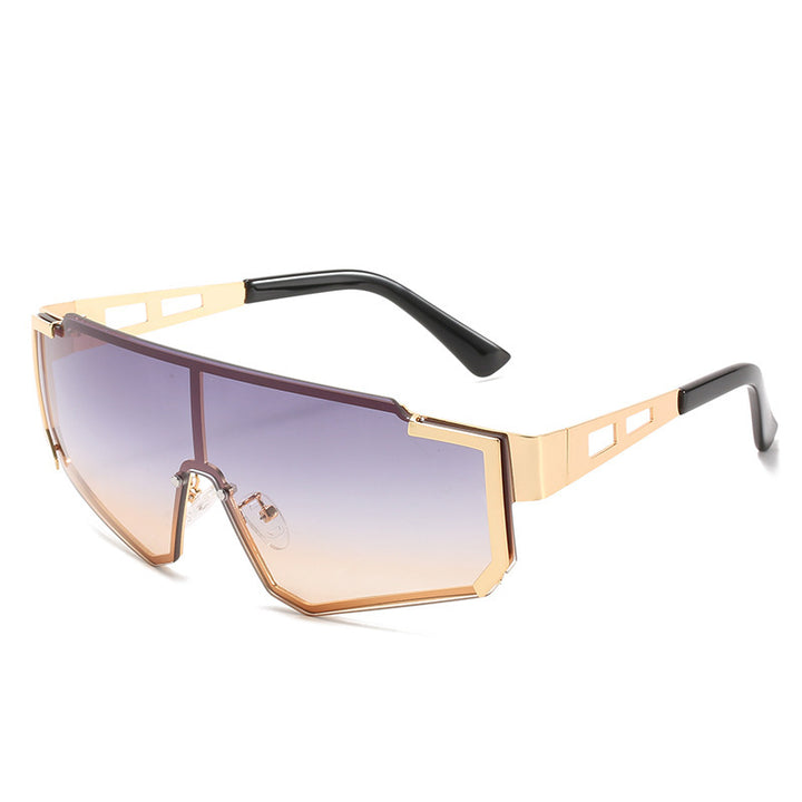 Dame futuristisk oversized solbrille Luvikno