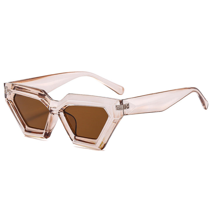 Dame Geometrisk Solbrille med moderne design Luvikno
