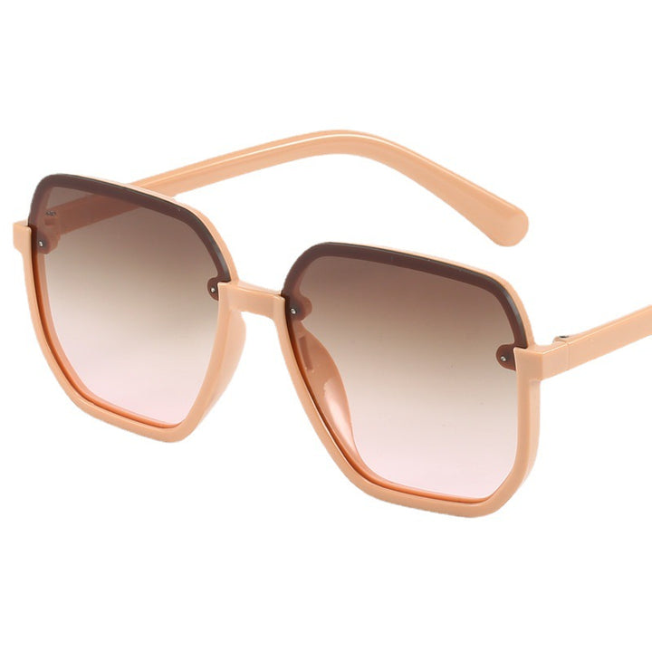 Dame geometrisk solbrille i moderne design Luvikno
