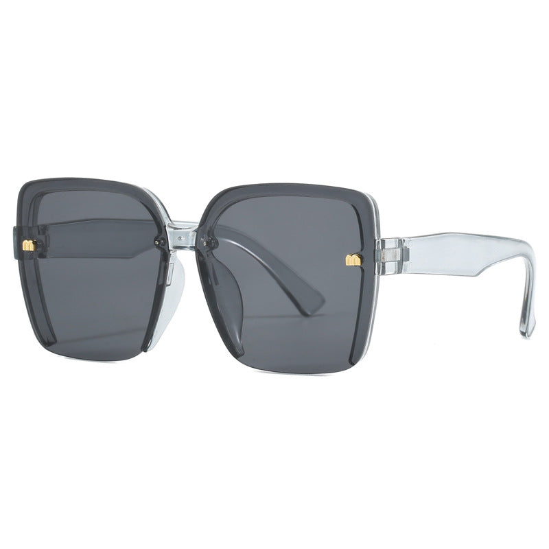 Dame oversized solbriller med stilig, moderne ramme Luvikno