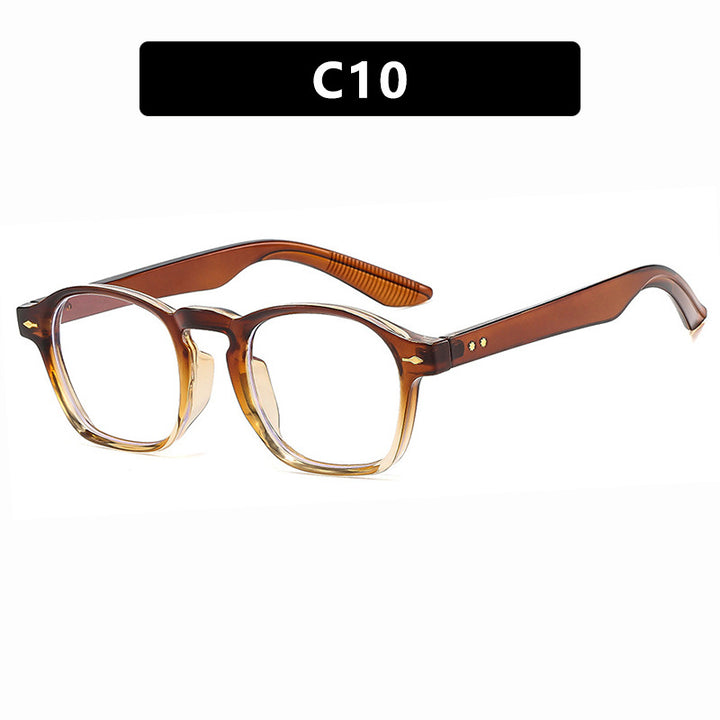 Dame moteriktig rektangulær brille med transparent ramme Luvikno