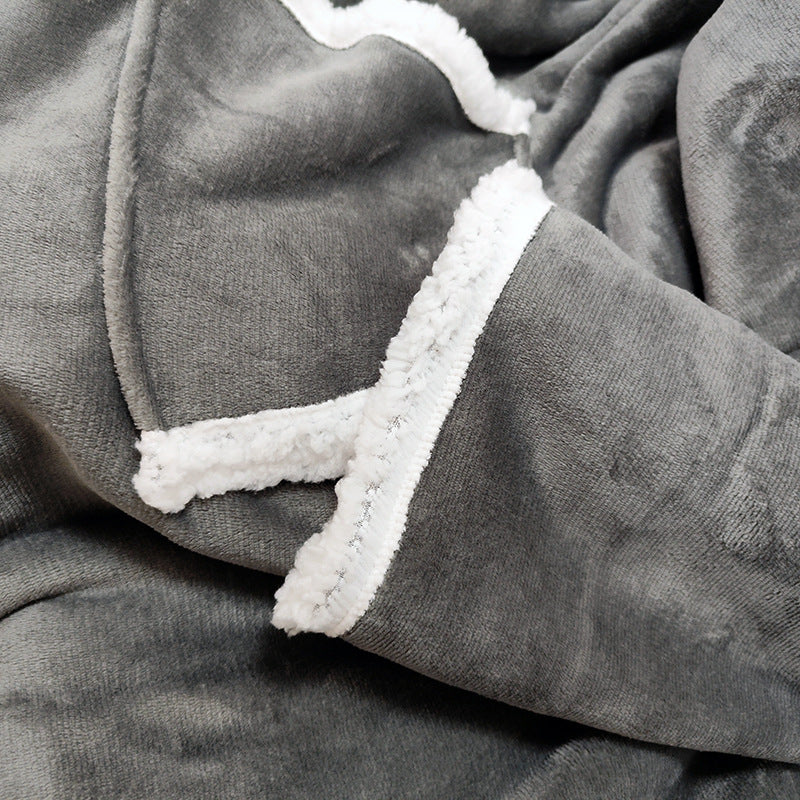 Dame Kosegenser Poncho i myk fleece Luvikno