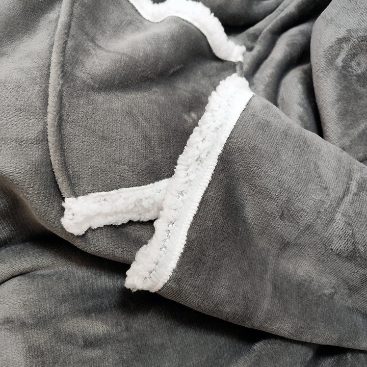 Dame Kosegenser Poncho i myk fleece Luvikno