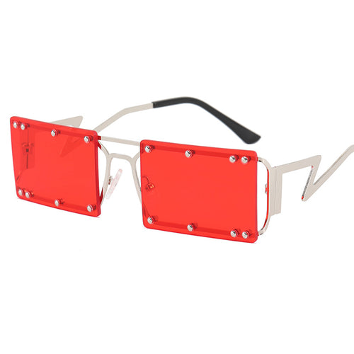 Dame Mote Solbrille med iøynefallende geometrisk design Luvikno