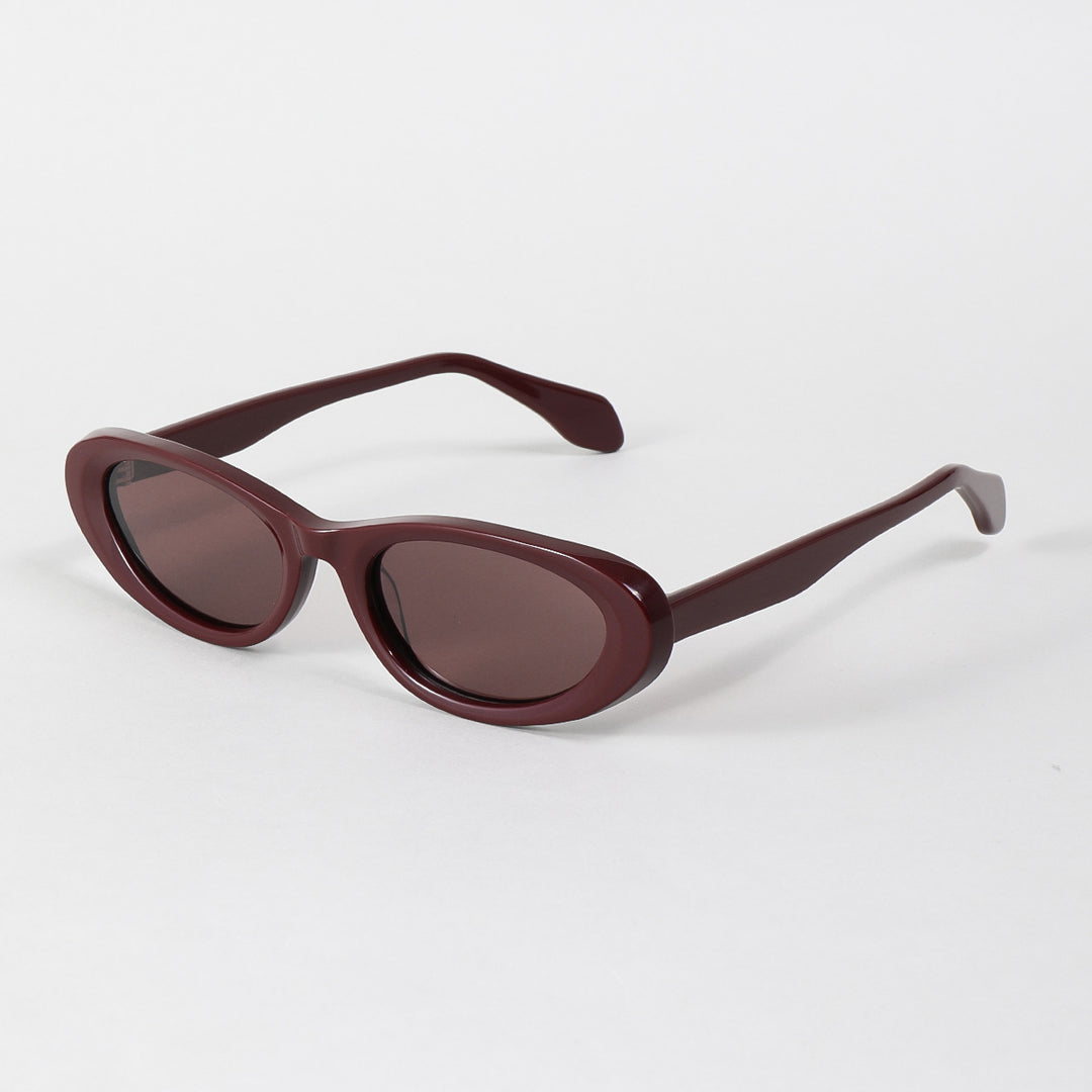 Dame designer solbriller i moderne oval design Luvikno