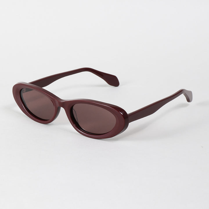 Dame designer solbriller i moderne oval design Luvikno