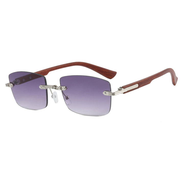Dame kvadratisk solbrille med trefram og gradientlinser Luvikno
