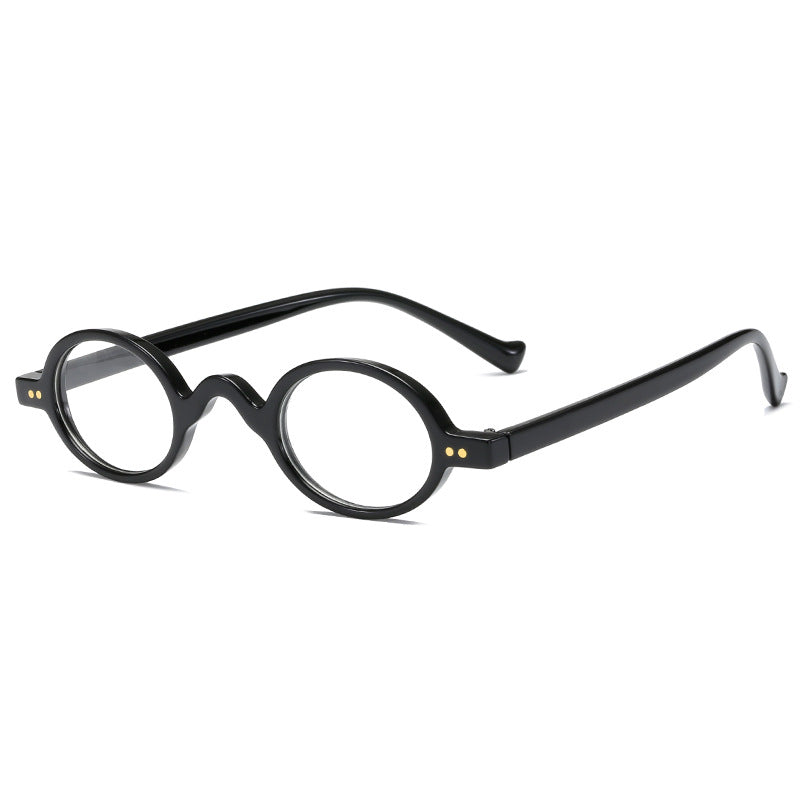 Dame rund solbrille i retrostil Luvikno