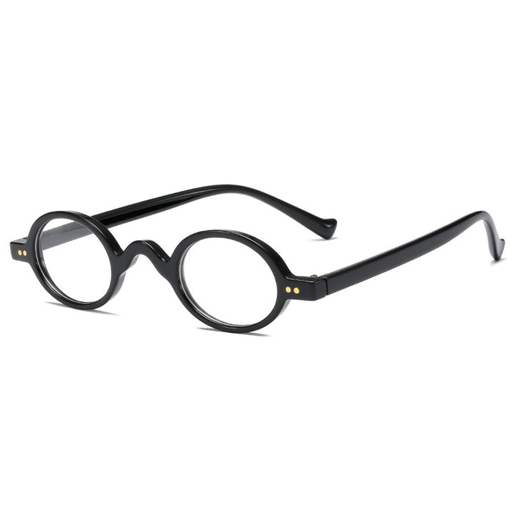 Dame rund solbrille i retrostil Luvikno