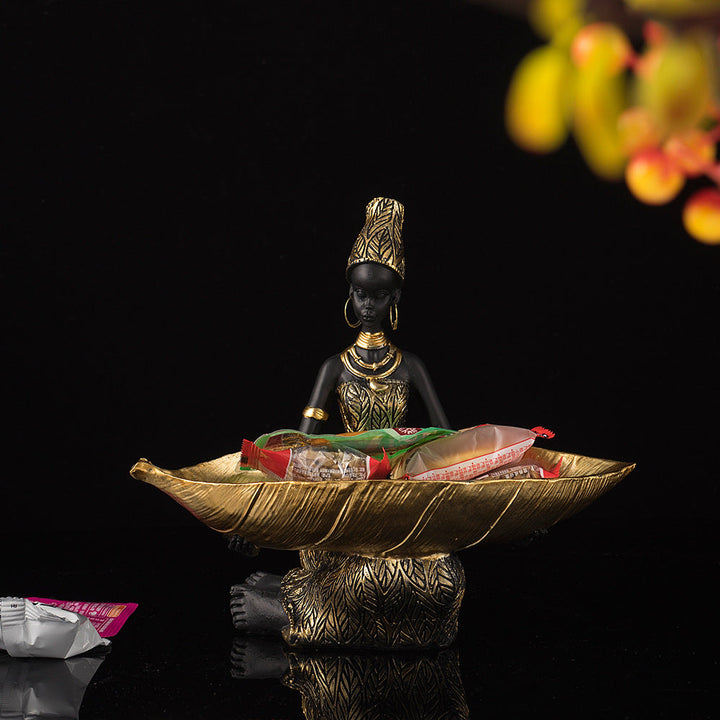 Ashanti Gold Leaf Display Tray | Luvikno