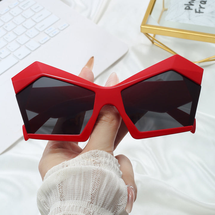 Dame geometrisk designerbrille Luvikno
