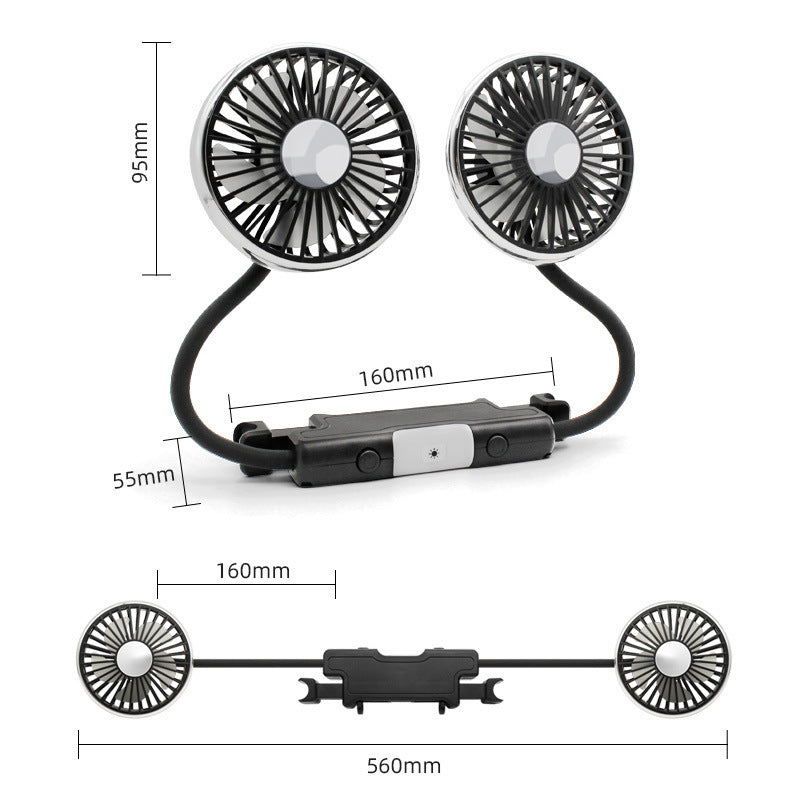 Kompakt Bil Mini Turbo Vifte Luvikno