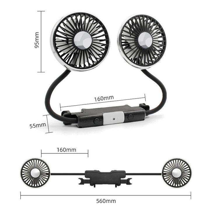 Kompakt Bil Mini Turbo Vifte Luvikno