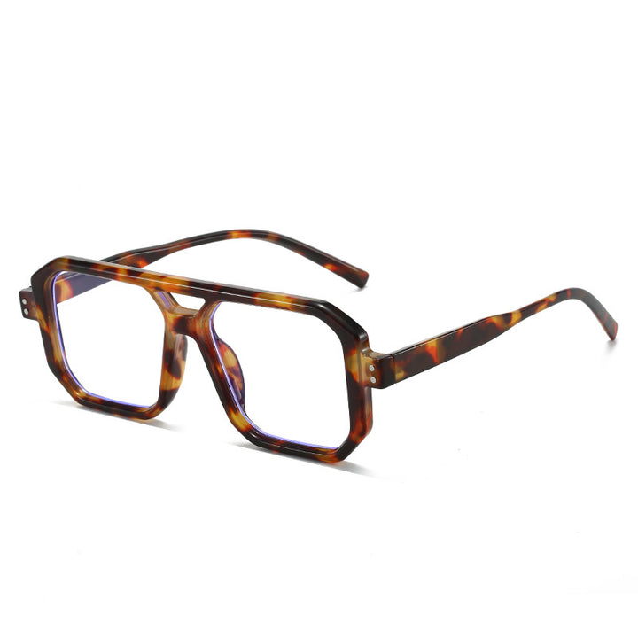 Dame moteriktig solbrille i moderne åttekantet design Luvikno
