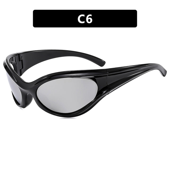 Dame sporty solbrille med aerodynamisk design Luvikno