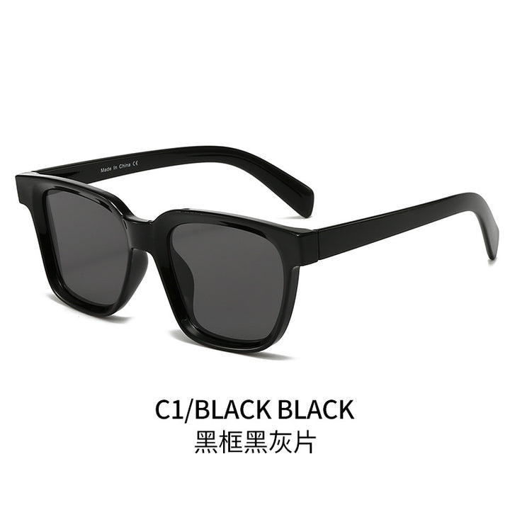 Dame elegant firkantet solbrille med UV-beskyttelse og stabil ramme Luvikno