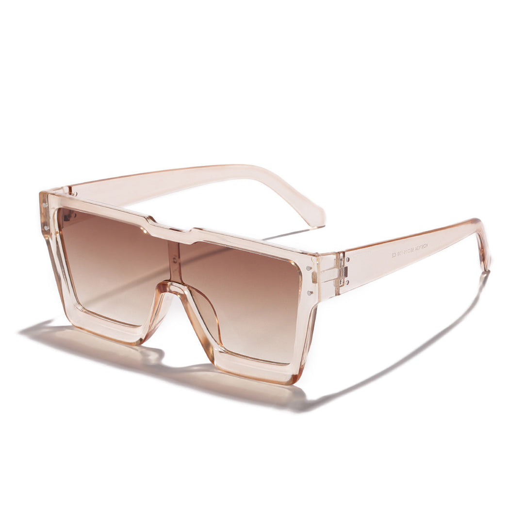 Dame statement solbriller med bred ramme og UV-beskyttelse Luvikno