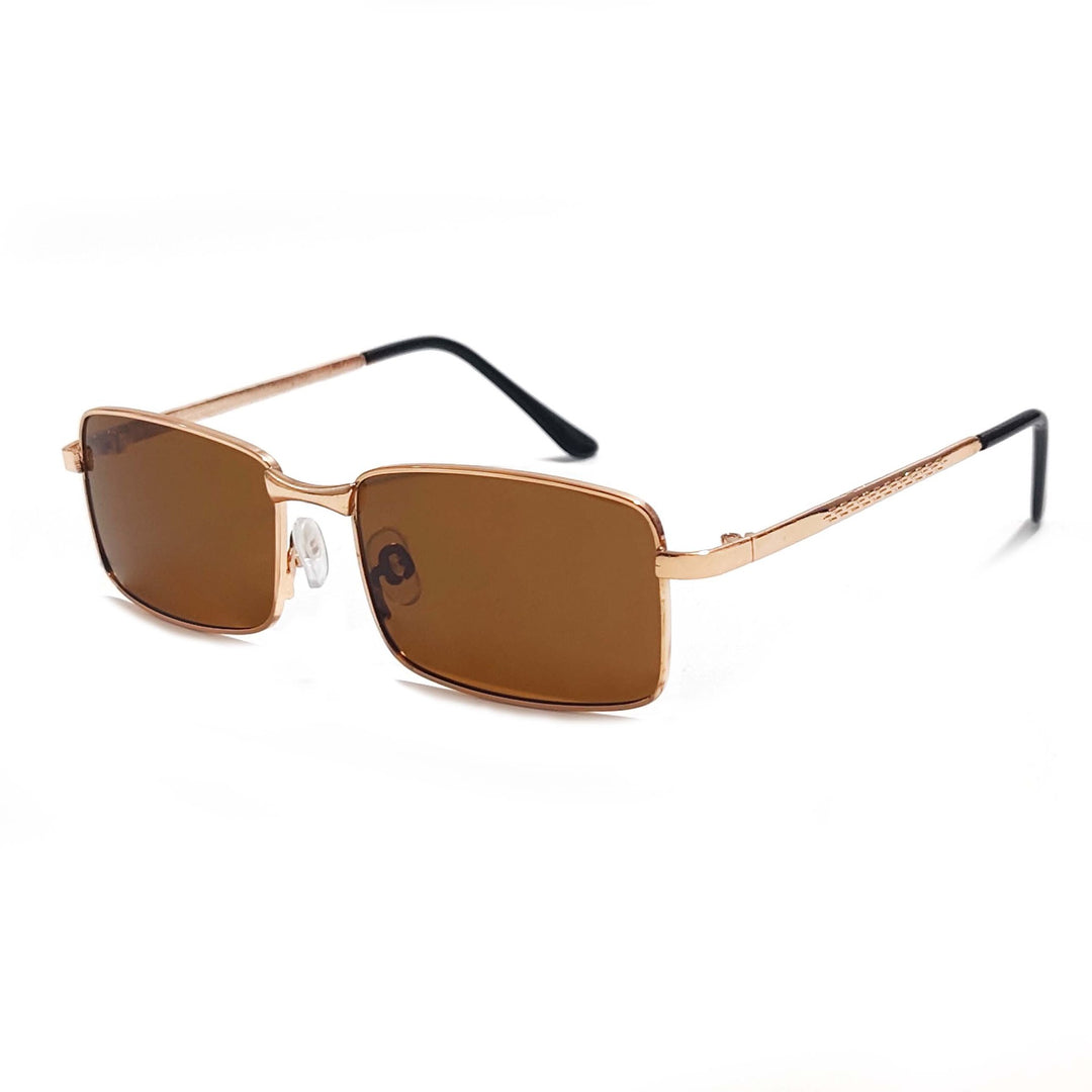 Herre moteriktig rektangulær solbrille Luvikno