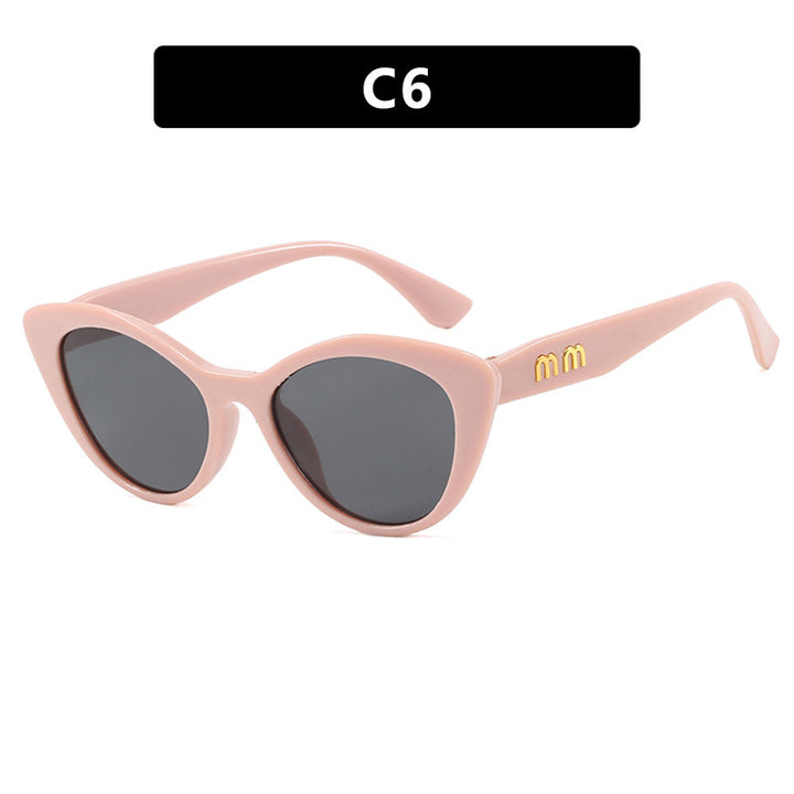 Damer eksentriske Cat-Eye solbriller med beskyttende UV-filter Luvikno