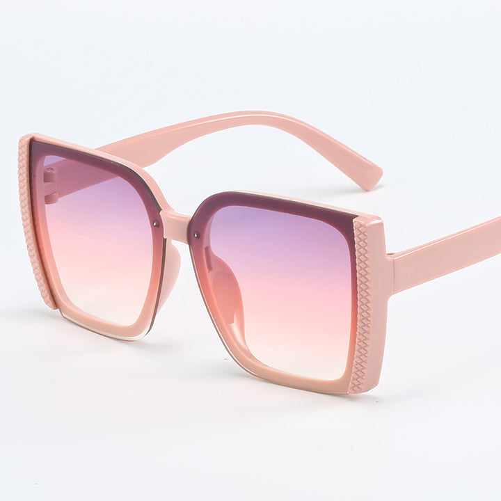 Dame oversized Designer-solbriller i moderne flettet design Luvikno