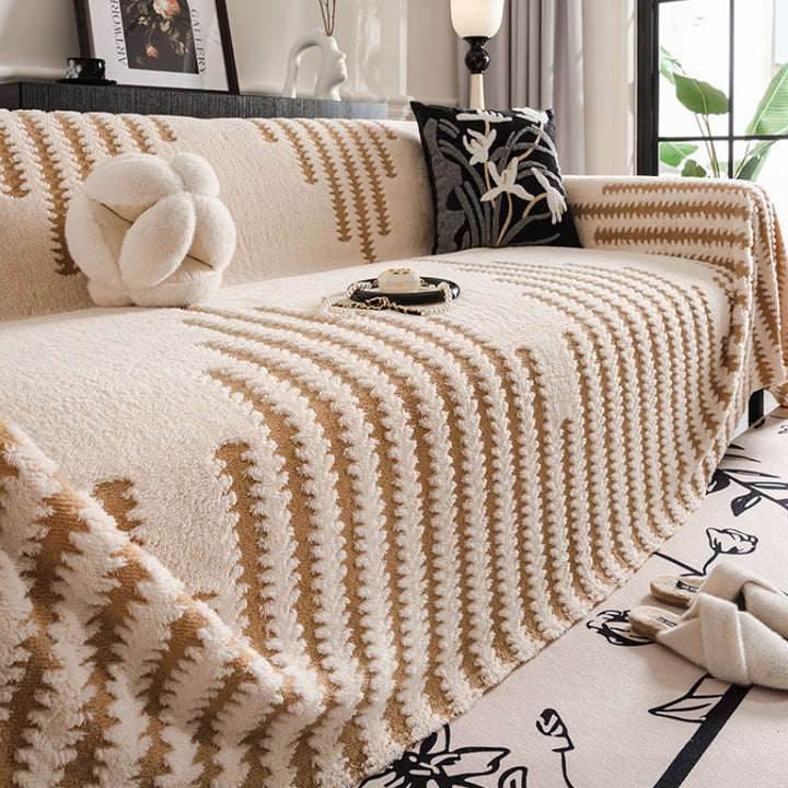 Hjemmekoselig Plush Sofa Cozy Anti-riper Full Dekning Sofa Trekk | Luvikno
