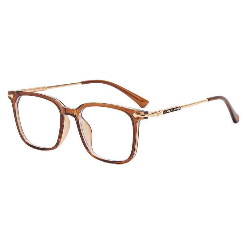 Dame moteriktig solbrille med elegant ramme og kontrasterende glass Luvikno