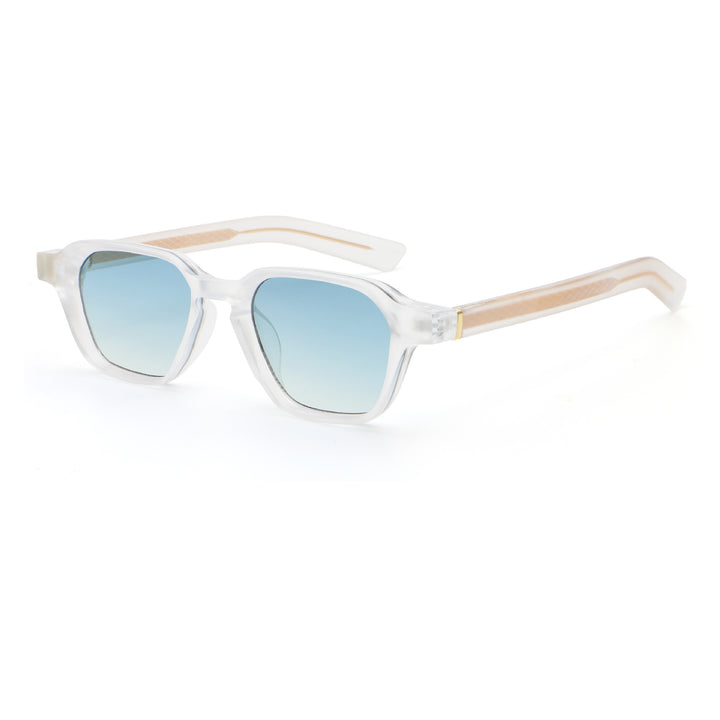Dame solbrille i spesielt design med kantede glass Luvikno