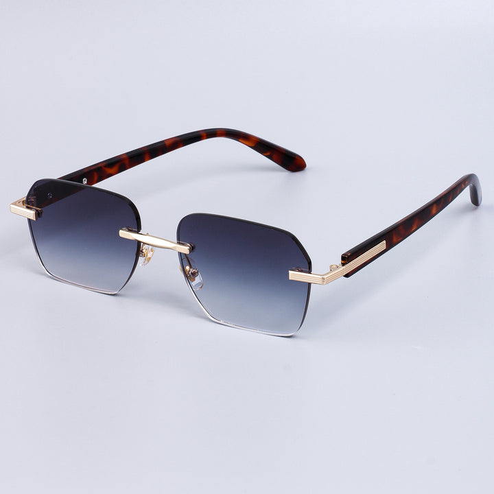 Dame mode solbrille med elegant metallramme og robuste glass Luvikno