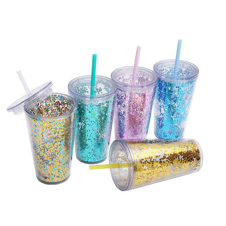 Unisex Glitter Becher Luvikno