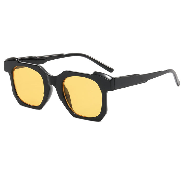 Dame moteriktig solbrille i innovativt heksagon-design Luvikno