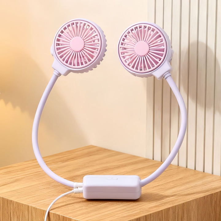 Dame bærbar dual-vifter med fleksibel slange design Luvikno