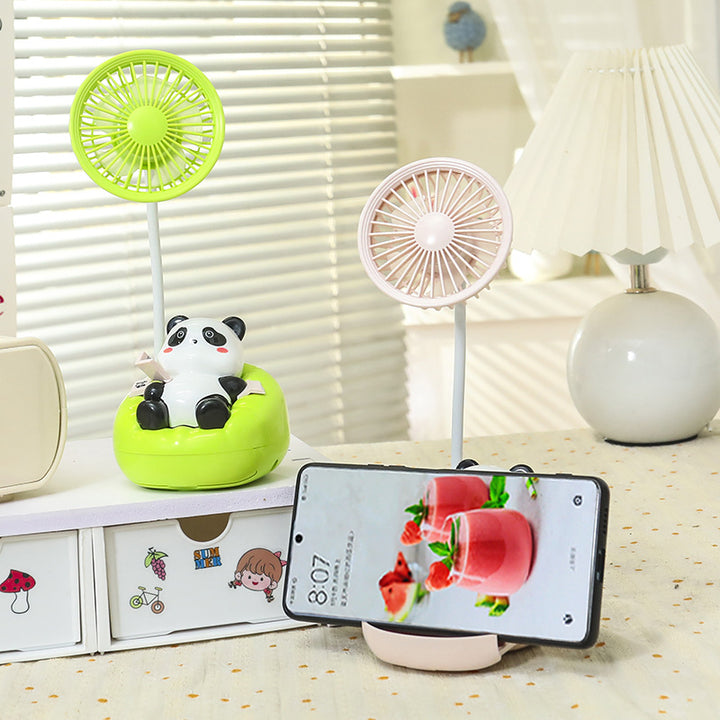 Dame Bærbar Mini-vifte med søtt panda-design Luvikno