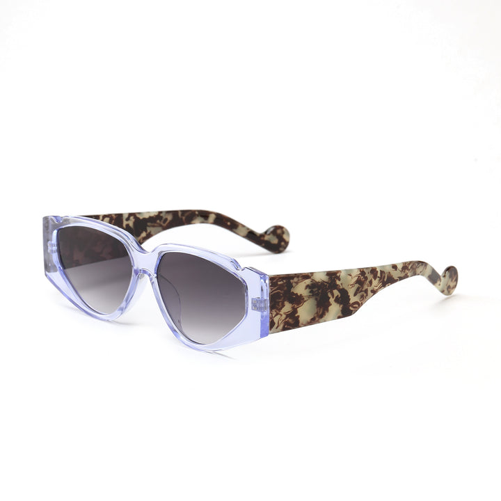 Dame Fashion-solbrille med innovativ ramme og beskyttende UV-beskyttelse Luvikno