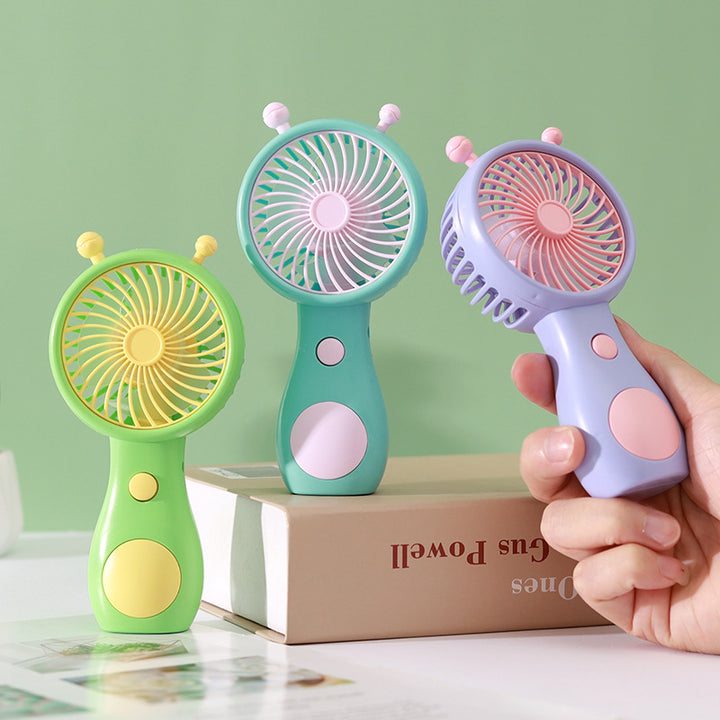 Unisex Mini Snegleformet USB Oppladbar Skrivevifte Luvikno