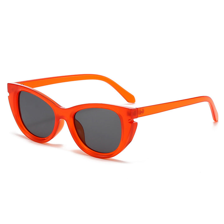 Dame Cat-Eye solbriller med trendy design Luvikno