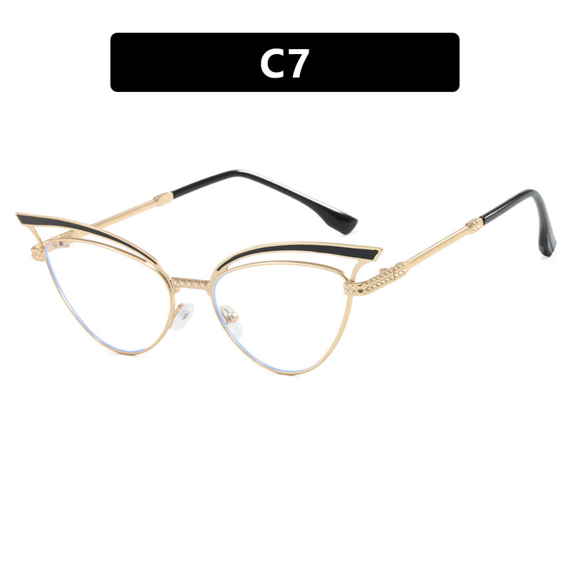 Dame Cat-Eye Briller med filigran designelement Luvikno