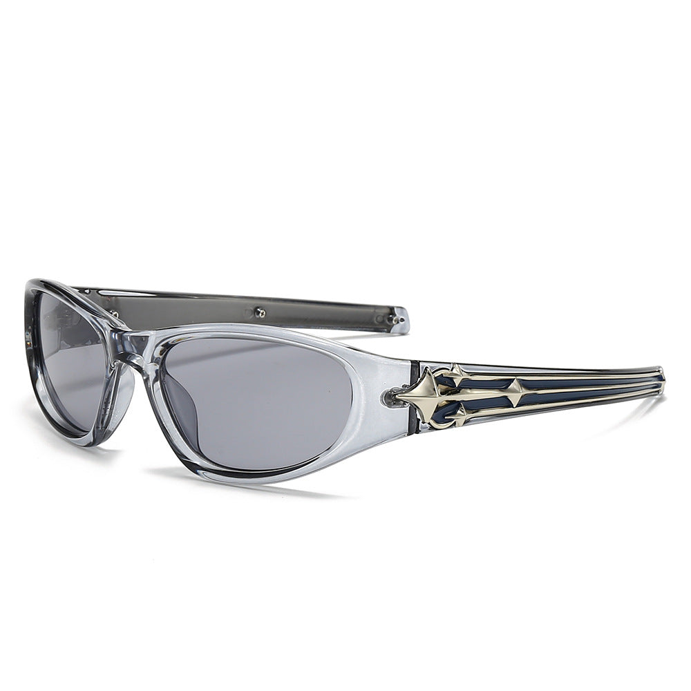 Dame Sporty solbrille i moderne design med stilfull metallramme Luvikno